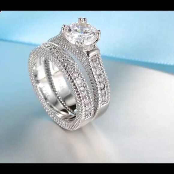 925 Sterling Silver Ring 2PCS - Picture 7 of 8